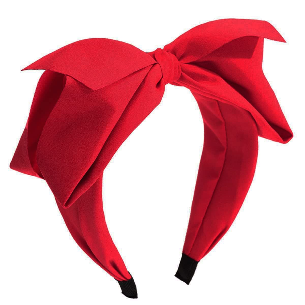 Lvyeer Big Bow Headbands for Women Cute Red Bowknot Headbands