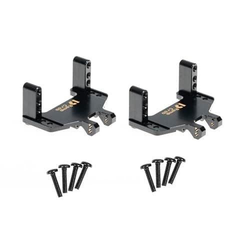 RampCrab Servo Mount Bracket for SCX24 AX24 Adjustable Mount for 124 RC Car Steering Servo Upgrade Parts for Axial AX24 SCX24 Bronco Deadbolt JLU Gladiator C10 Dodge Power Wagon