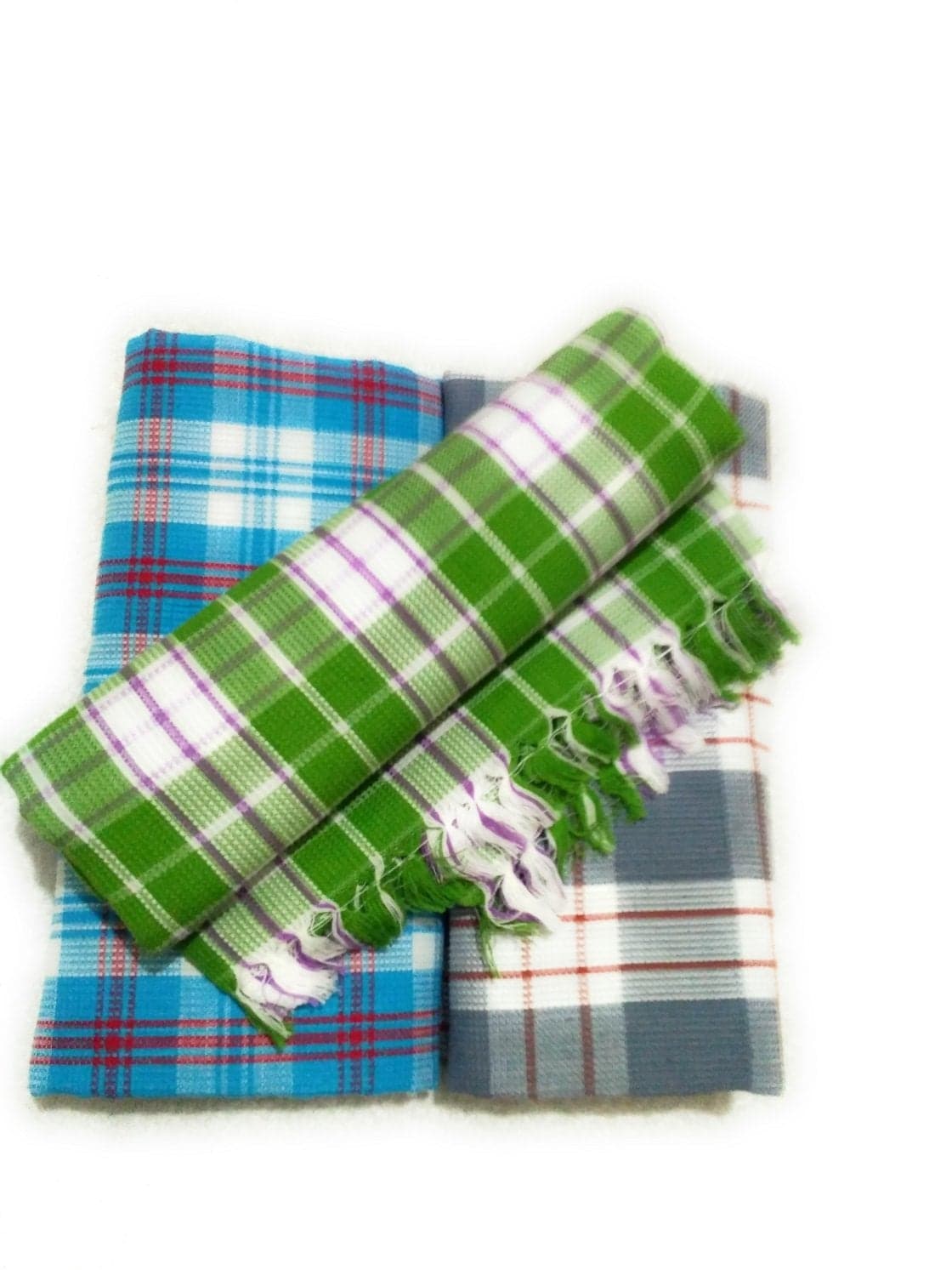 Cotton Colors Large Bath Towels ( 30 x 60 Inches, D-48) - Pack of 3 Pieces