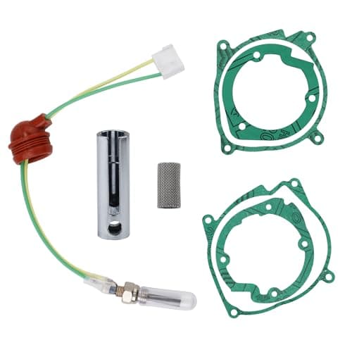 7pcs 12V 2KW 5KW 8KW Glow Plug Repair Kit Chinese Diesel Parking Heater Gaskets Ceramic Glow Plug Heater Repair Parts Glow Ignition Plug Service Kit Heater Accessories for Vevor Car Truck Boat
