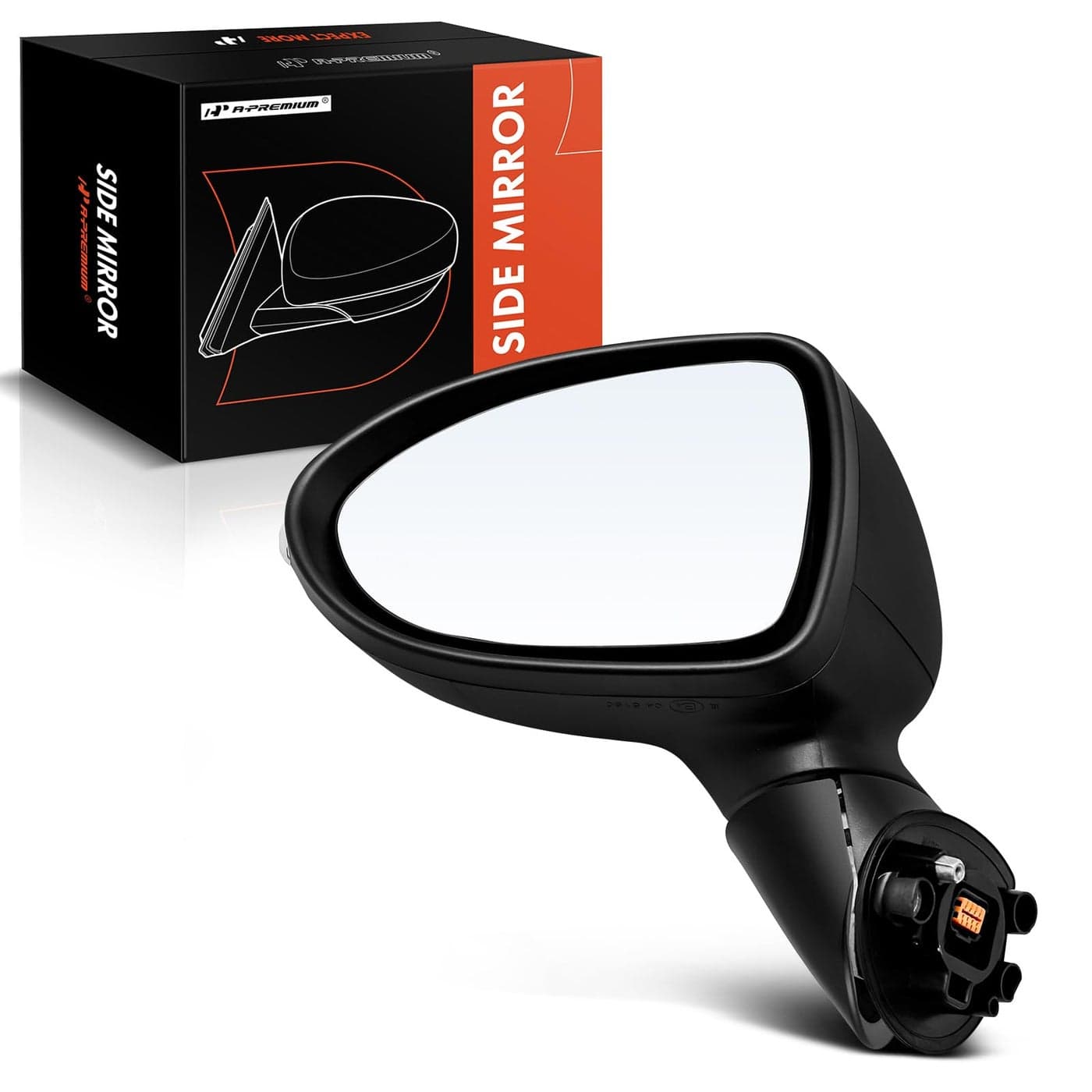 APremium Driver Side Power Door Mirror Compatible with Kia Rio 2014 2015 2016 2017 Heated Power Folding Black Outside Rear View Mirror wTurn Signal Replace 876071W000
