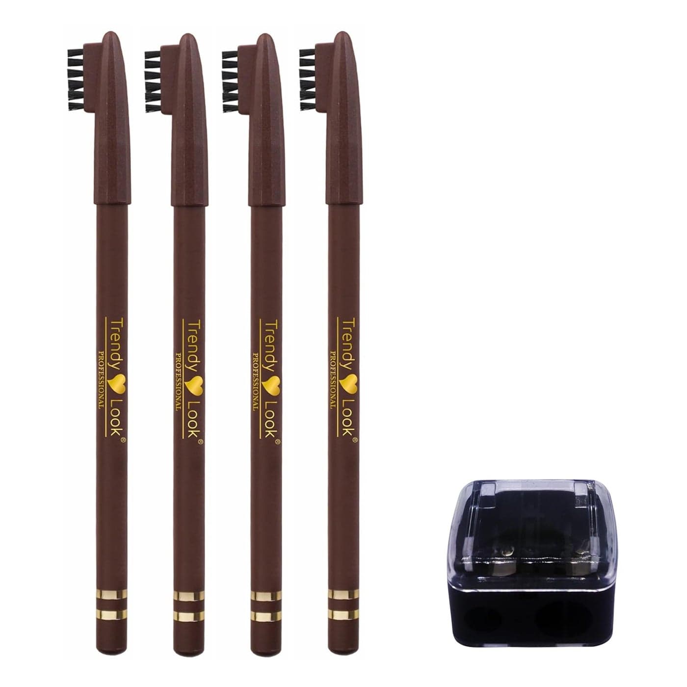 Trendy Look Waterproof Eyebrow PencilLiner Dark Brown 5