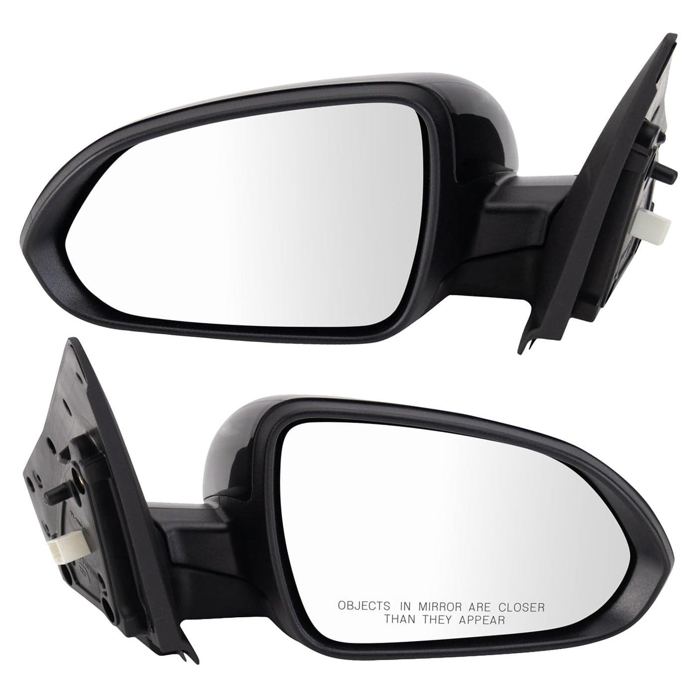 TRQ Driver Passenger Side Mirror Set Compatible with 20212023 Kia Rio Ki1320291 KI1321291