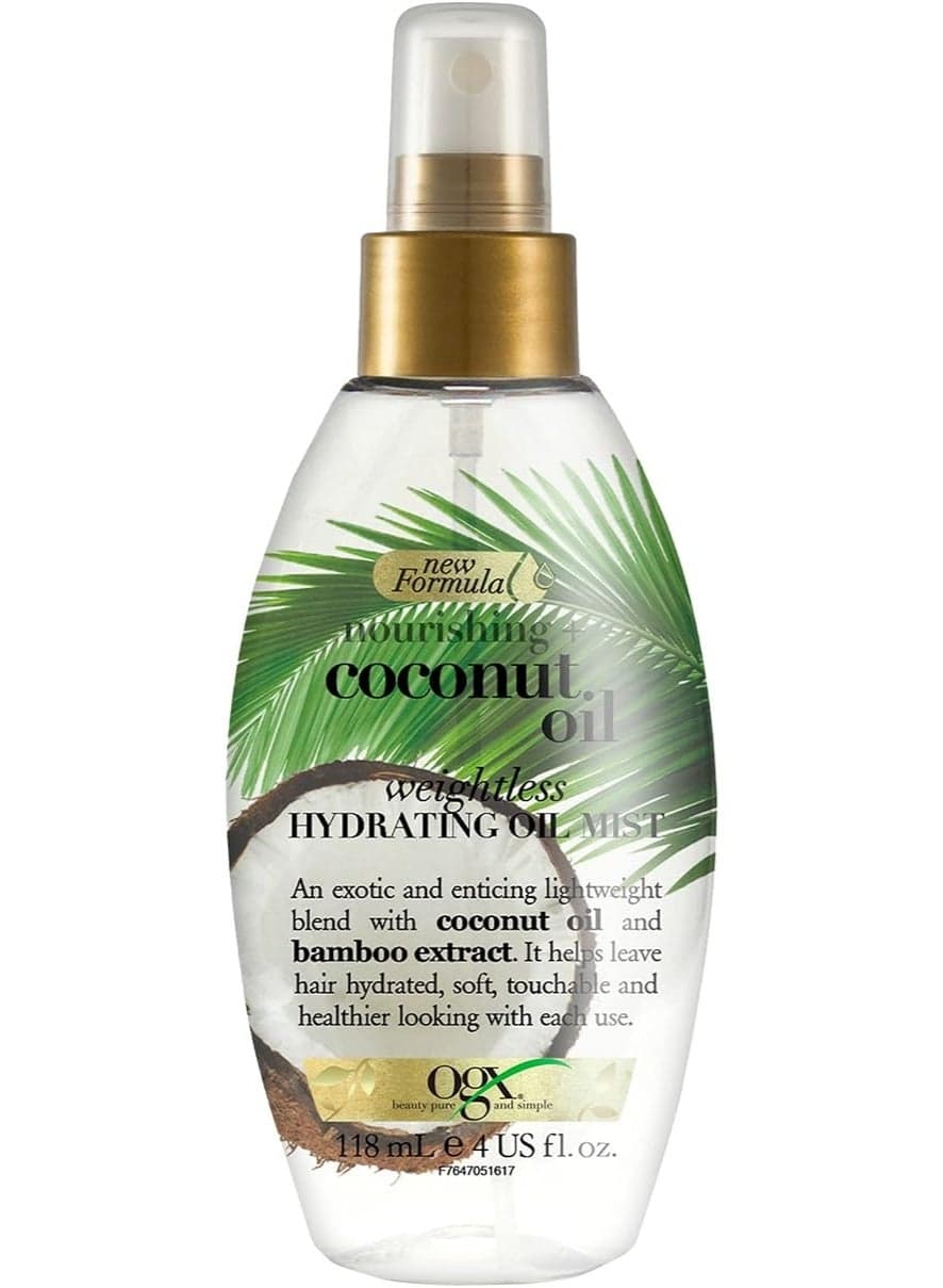 Ogx Hair Oil, Nourishing+ Coconut Oil, Weightless Hydrating Oil Mist, Spray, 118 ML