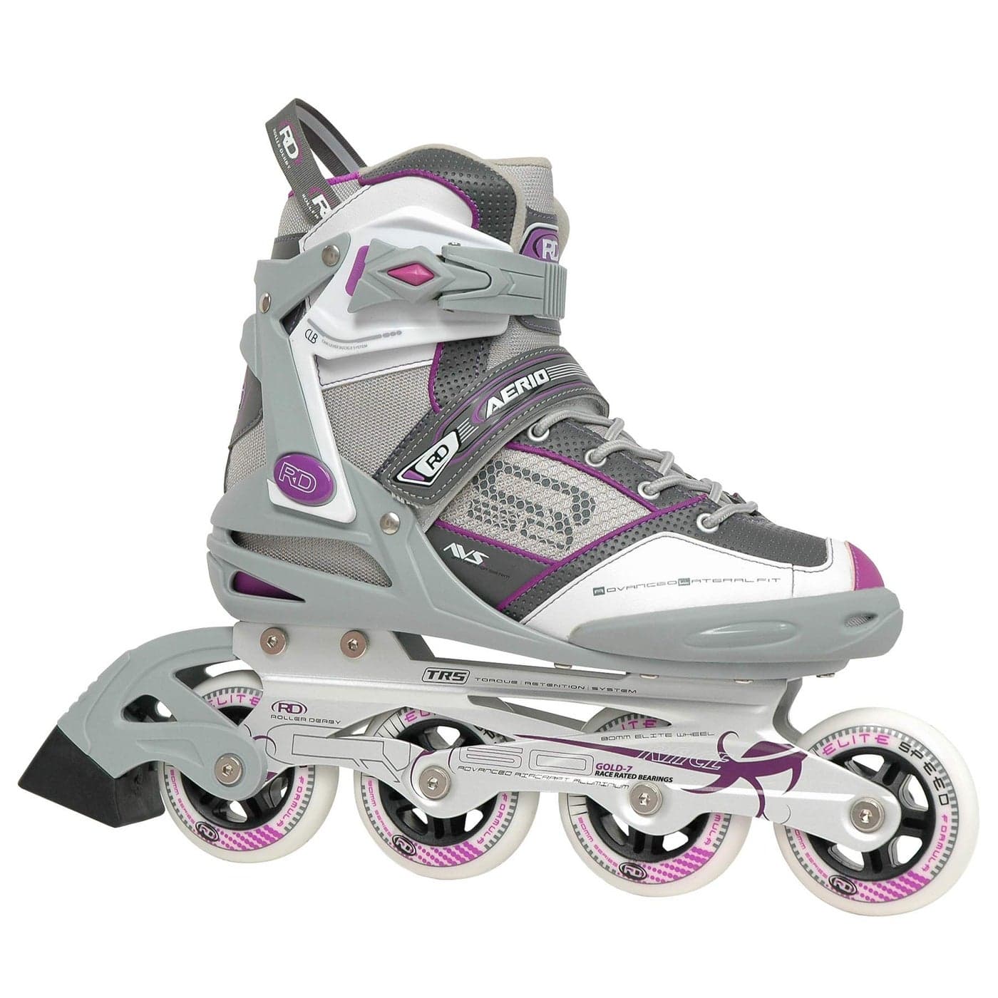 Roller Derby Aerio Q60 Womens Inline Skates WhiteGrey Size 06