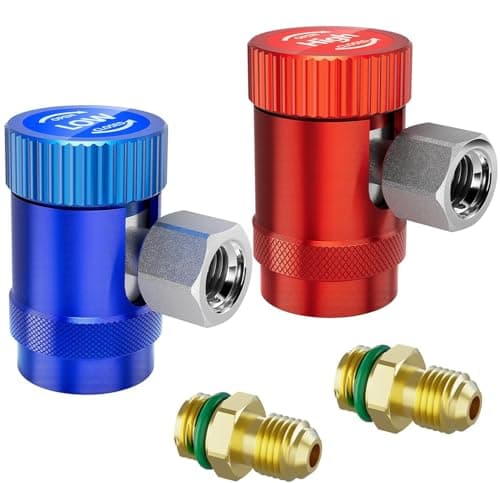 HTOMT R1234yf AdapterAdjustable R1234yf Quick Couplers AdapterAir Conditioning Line Repair Tools HighLow Side Connectors R1234yf Quick Coupler Kitr1234yf Adapter Set of 2