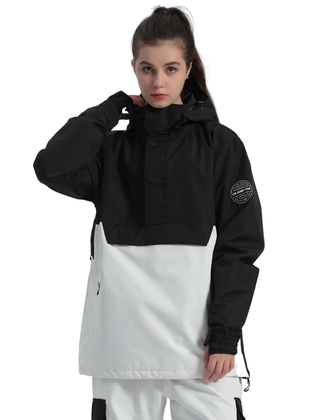 GSOU SNOW Women Ski Jacket Men Snowboard Coat Waterproof Windproof Snowboarding Jacket Insulated Warm Hooded