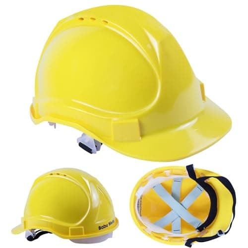 Child Hard Hat Construction Helmet - Adjustable for Ages 3-7, Toddler. Realistic Look, Replica of Grownup Gear. Construction Worker Yellow Hat for Children Boys & Girls