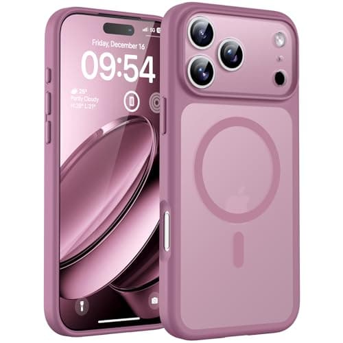 TOCOL for iPhone 17 Pro Case Compatible with Magsafe Charger Full Camera Protection Translucent Matte Phone Case for 17 Pro 63 inch Lilac Purple