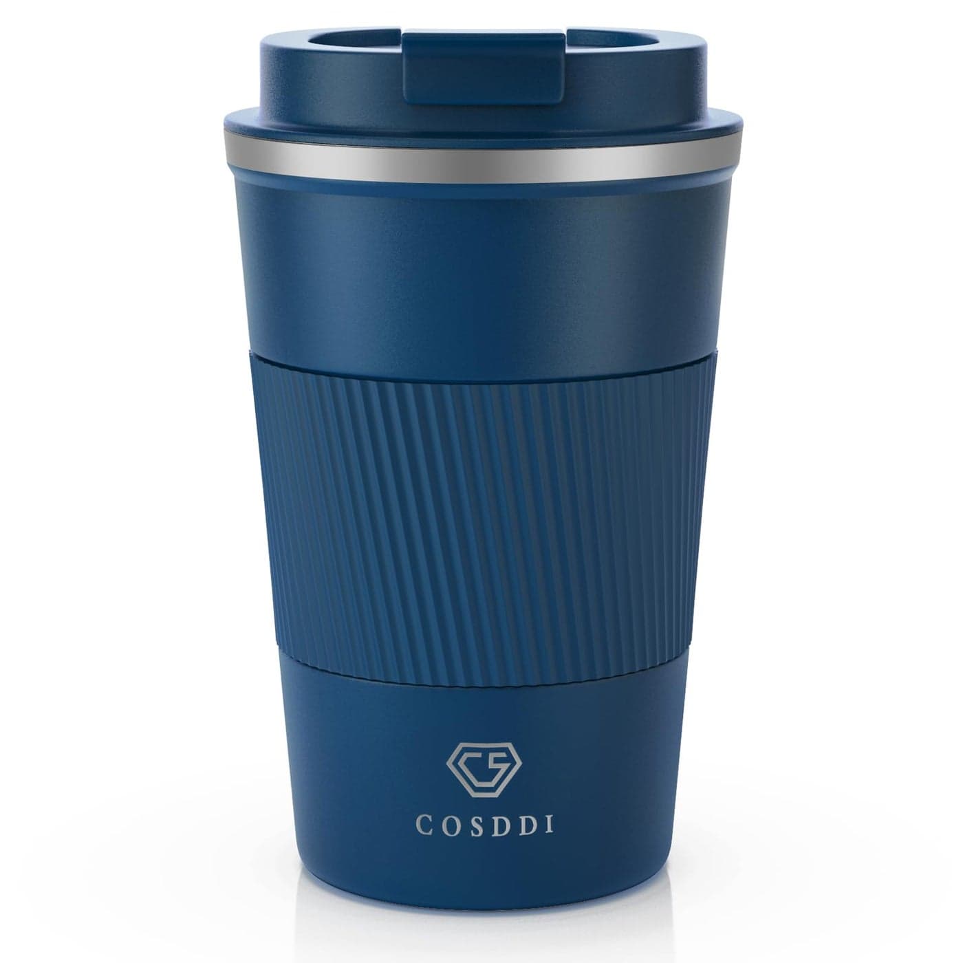CS COSDDI Travel Mugs Insulated Coffee Cup with Leakproof Lid Reusable Coffee Cups Travel Car Coffee Cup Stainless Steel Mug for Hot and Cold Coffee