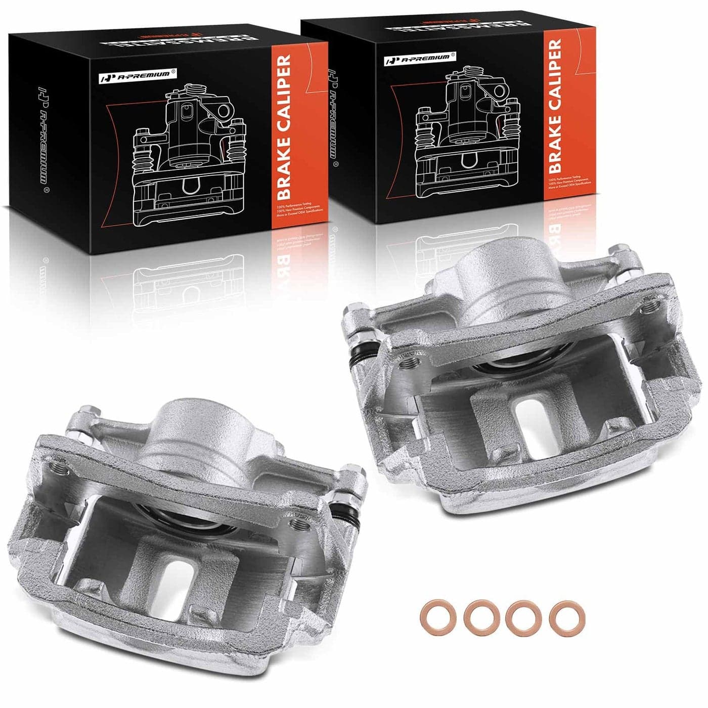 APremium Disc Brake Caliper Assembly with Bracket Compatible with Select Geo and Toyota Models PrizmCorolla 1993 1994 1995 1996 1997 16L18L Front Driver and Passenger Side 2PC Set