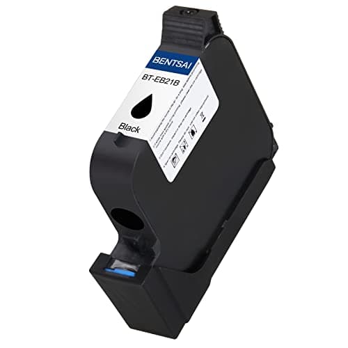 BENTSAI EB21B Water Soluble Black Ink Cartridge with 1 Inch Print Head to Use B30B35B80B85 Handheld Printer Print on Porous Surfaces 1 Pack