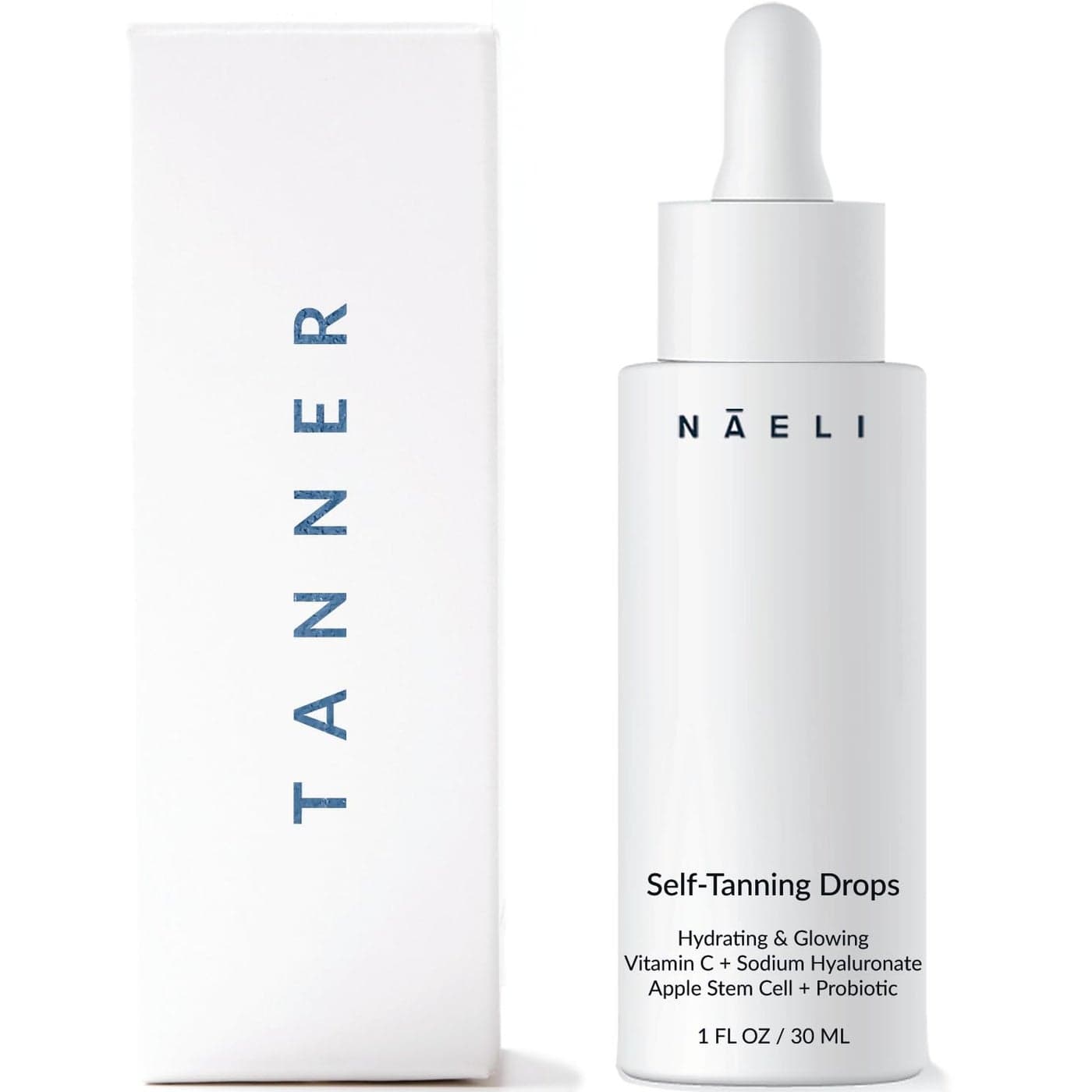 Self Tanner Bronzing Drops Anti Aging Gradual Sunless Tanning Drops Natural Hydrating Glow for Face Body with Vitamin C Fake Tan Lotion Vegan Cruelty Free 1 oz