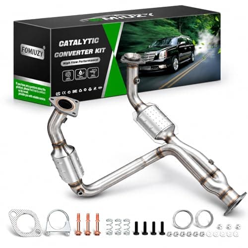 FOMIUZY Front Catalytic Converter Kit DirectFit Chevy Silverado GMC Sierra 1500 1999 2000 2001 2002 2003 2004 2005 2006 Avalanche Suburban Tahoe Yukon XL Cadillac Escalade 43L 48L 53L