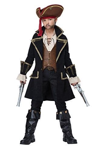 California Costumes Child Deluxe Pirate Captain Costume Large