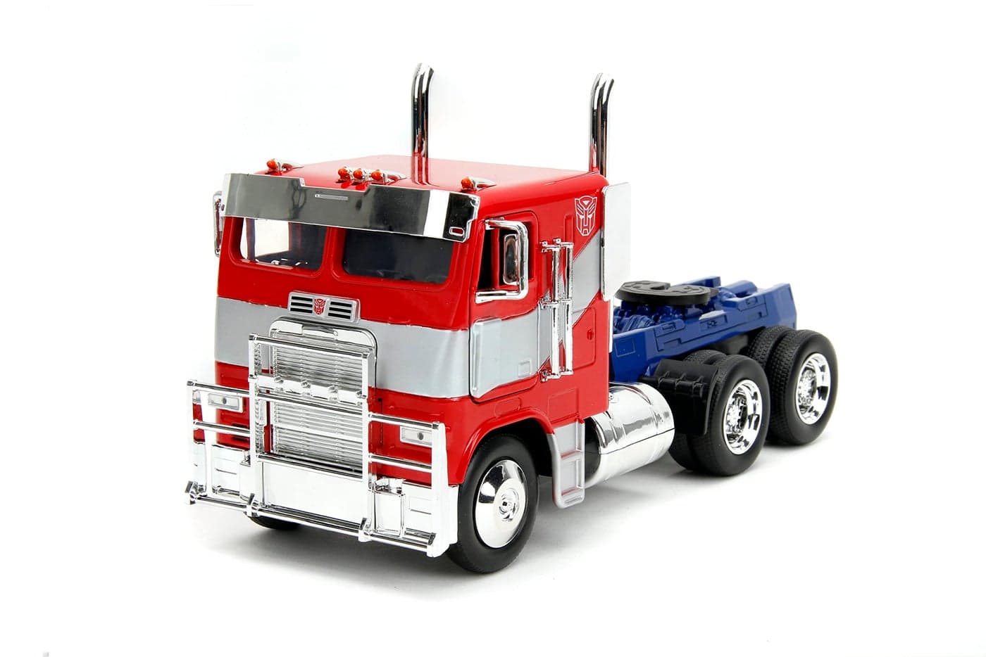 Transformers Rise of The Beast 1:24 Optimus Prime w/Robot On Chassis Die-Cast Car, Toys for Kids and Adults