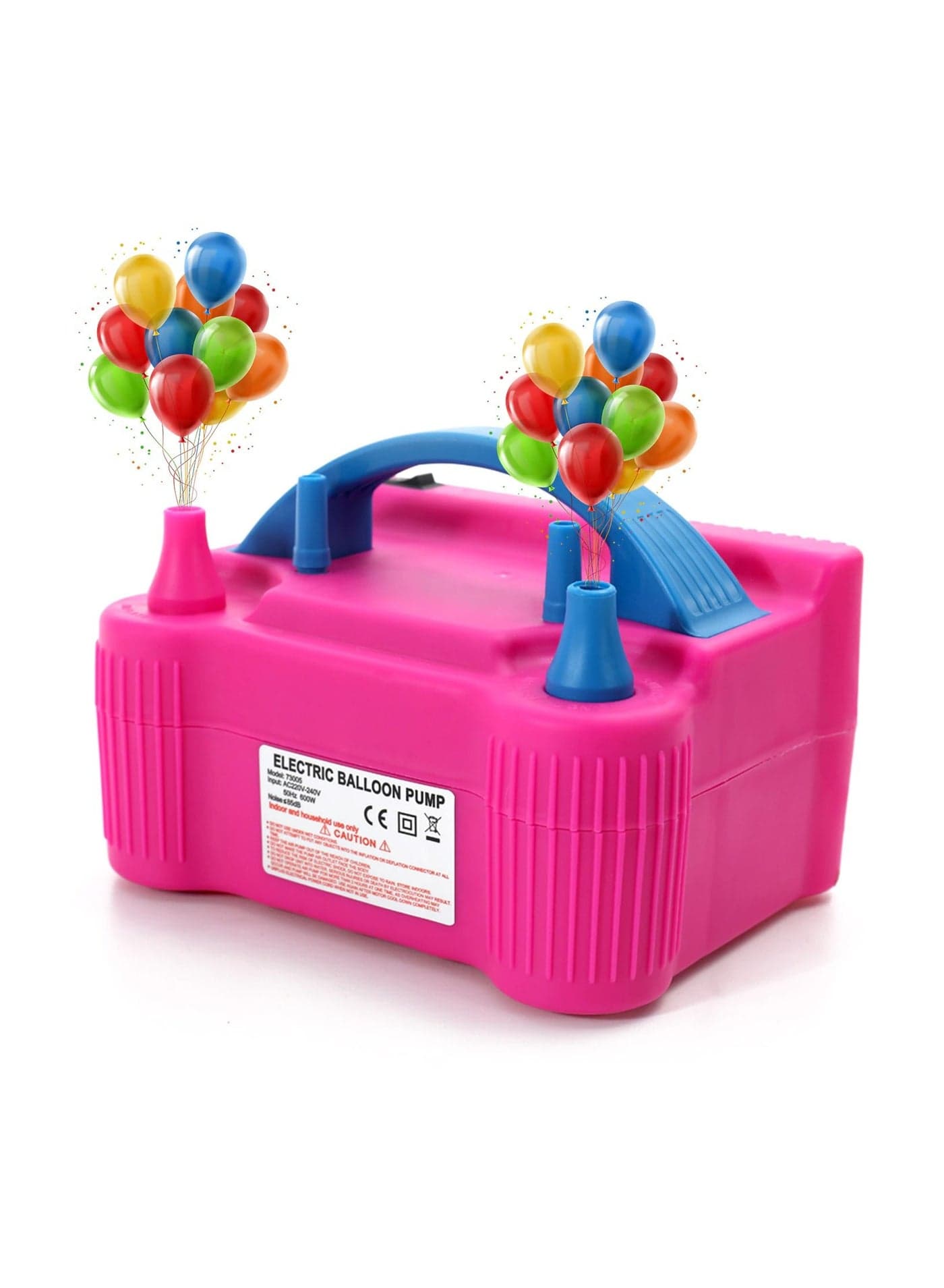 Electric Air Balloon Pump - Dual Nozzle Inflation Machine Balloon Pump Tools Ac 220V 240V Blower Air Pump Inflator For Home Events Decoration