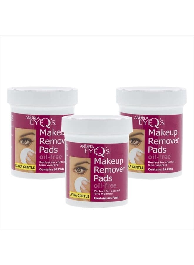 Andrea Eye Q's Oilfree Eye Makeup Remover Pads, 65 Count