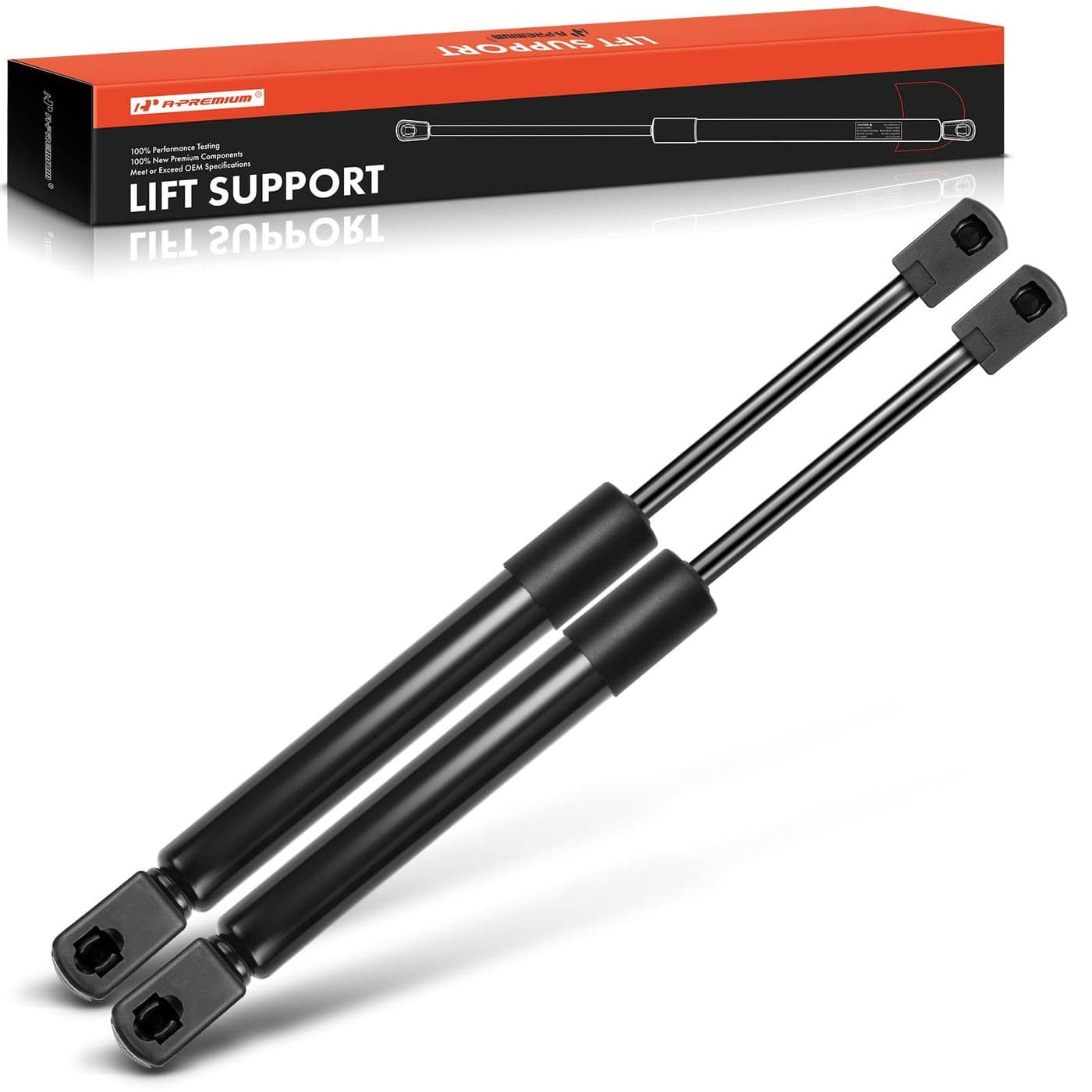 APremium Rear Tailgate Lift Supports Compatible with Chryslr 300 1419 Sebring 0106 Charger 0617 Stratus 20012006 with Spoiler Set of 2