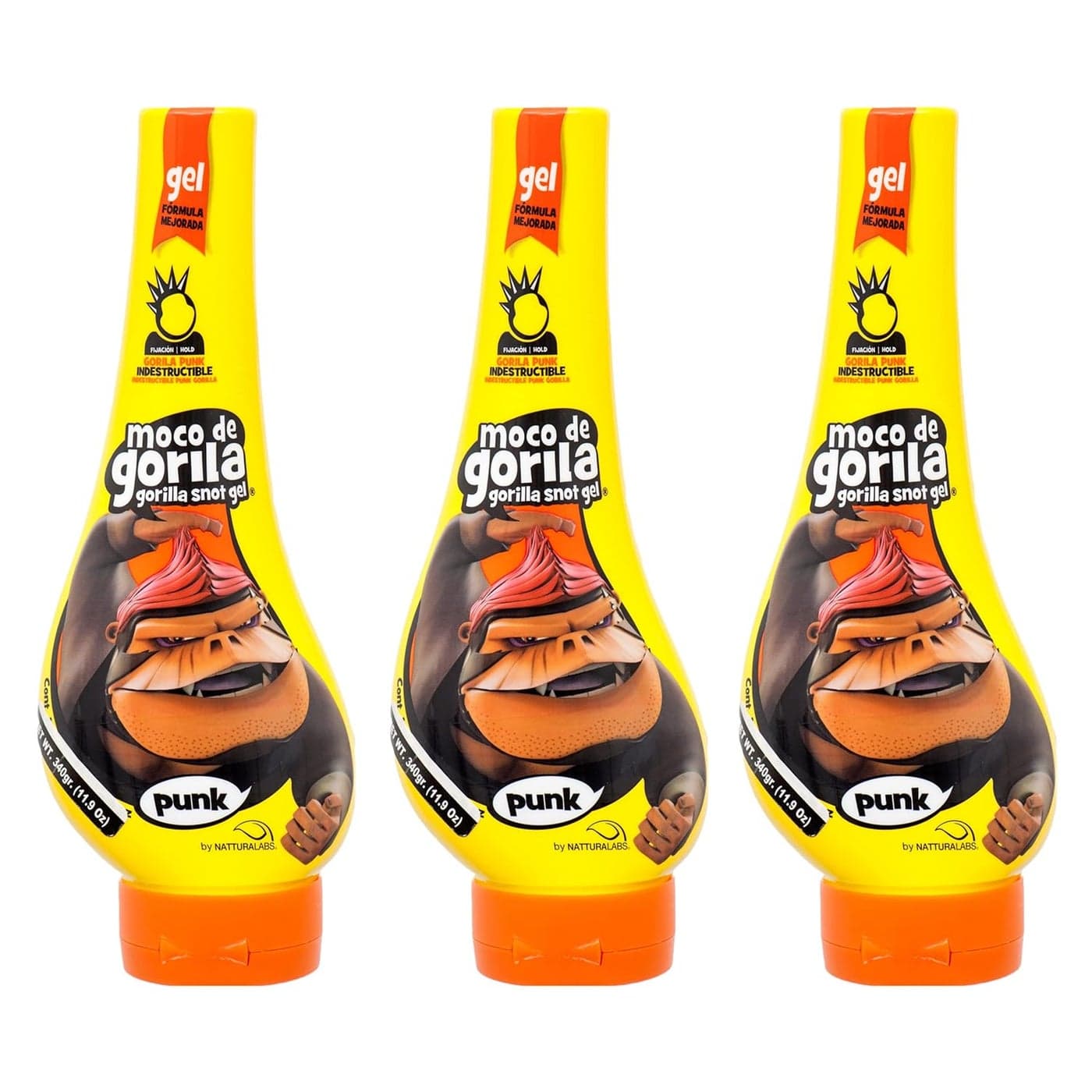Moco de Gorila Gorilla Snot Hair Gel Punk 1199 oz 340g 3 PACK