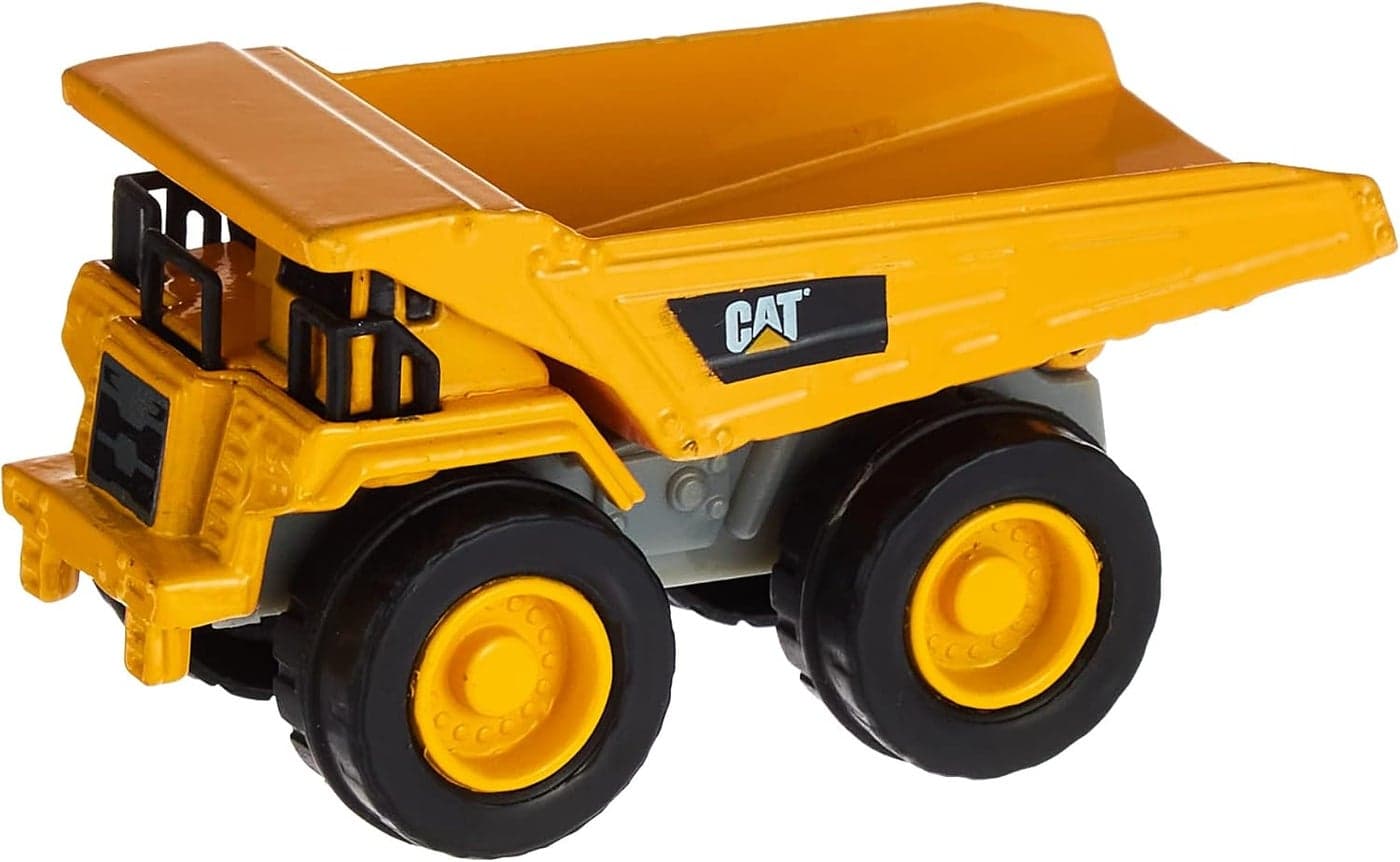 Caterpillar CAT Die-cast Metal Dump Truck - Black/Yellow/Grey, 4-Inch