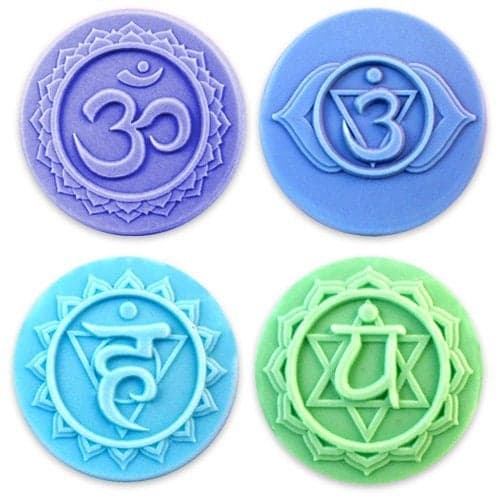 Milky Way Chakras 4 Soap Mold Tray Melt and Pour Cold Process Clear PVC Not Silicone MW 163