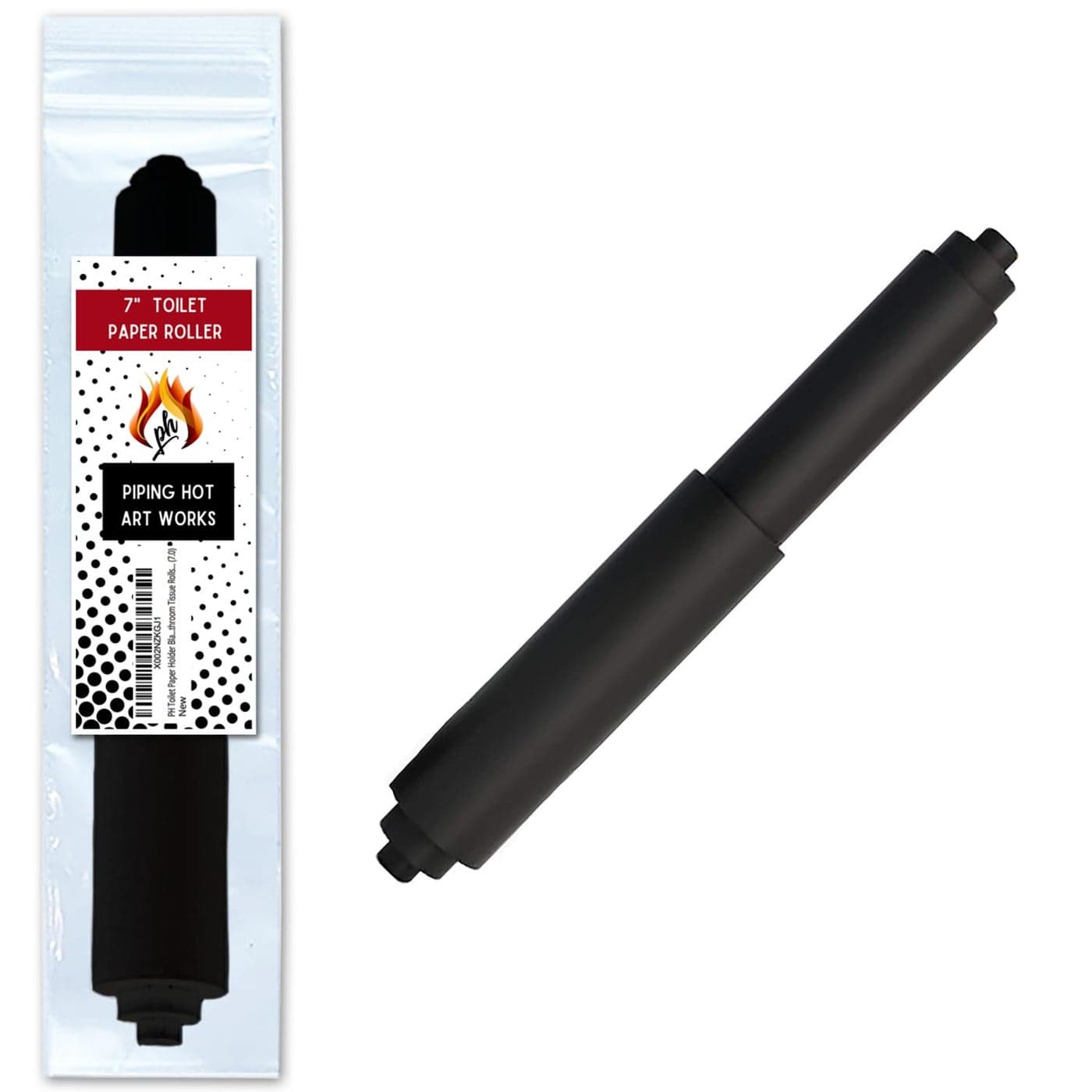 Toilet Paper Holder Spring Rod Toilet Paper Roller Replacement Standard 7 Inch Size Toilet Paper Holder Replacement Rod 1 Black
