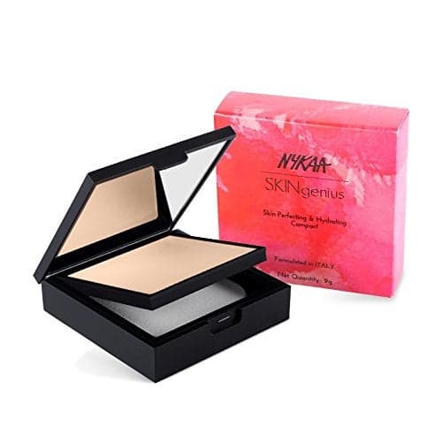 Nykaa Skingenius Skin Perfecting And Hydrating Natural Ivory 01 Compact Brown For All Skin Types 998 Gram