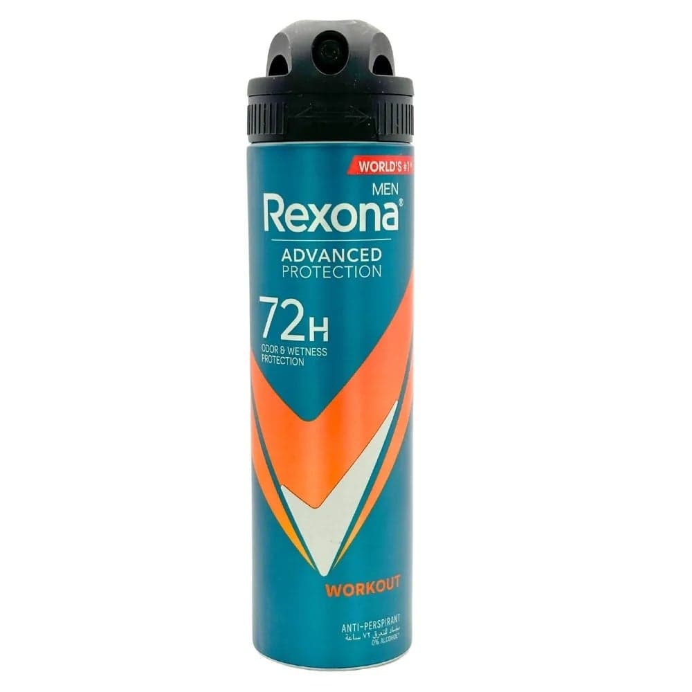 Rexona Workout Advanced Protection 72H Odor And Wetness Protection Anti Perspirant Deodorant- 150ml