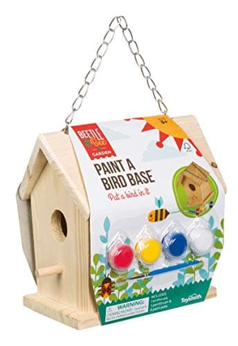 Beetle Bee Paint A Bird Base Backyard Birdhouse Kit Bird House Painting Kit for Kids DIY Arts Crafts Gardening For Kids Teens Boys Girls