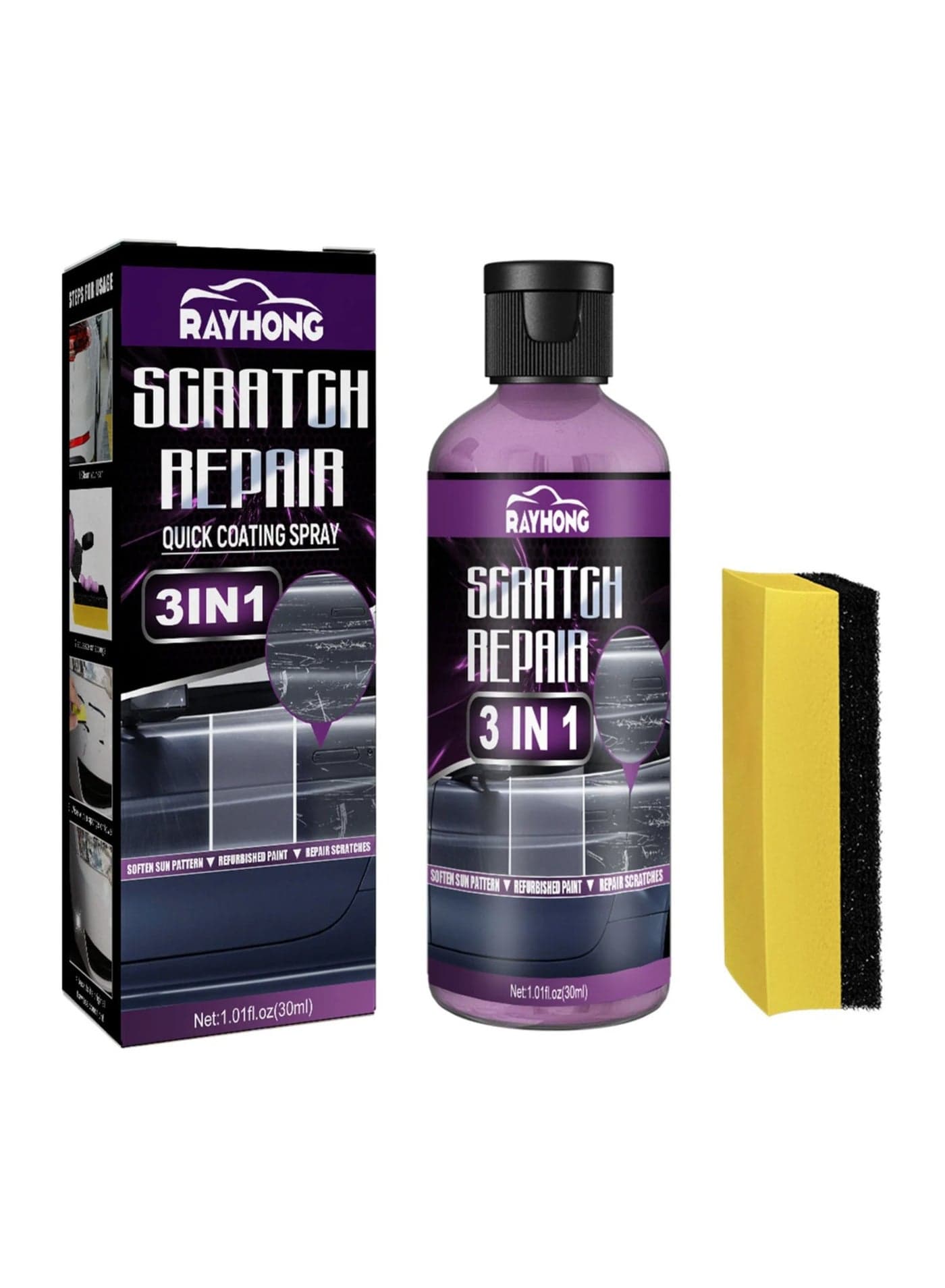 Magic One Glide Scratch Remover and Repair Kit, Car Paint to Scratch Artifact, Ultimate Paint Restorer 100ml, F1 Cc Scratch Remover for Vehicles, Car Scratch Repair Polishing Wax