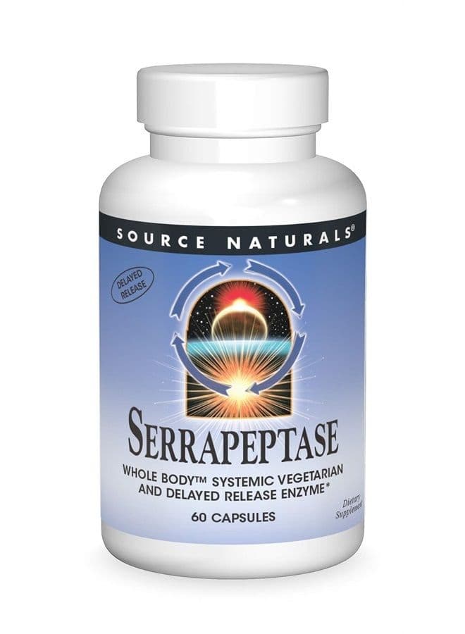 Serrapeptase - Delayed Release Enzyme - 60 Vegetarian Capsules