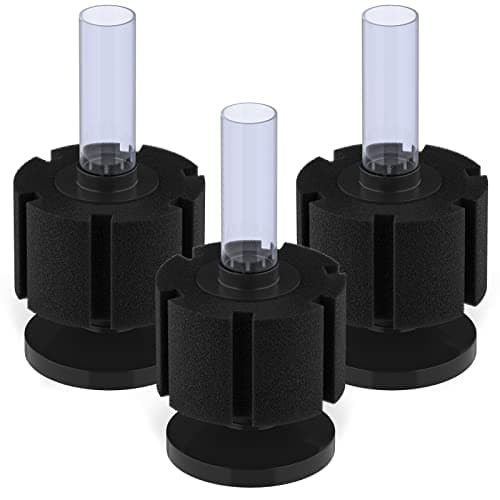 Pawfly Aquarium Bio Sponge Filter Quiet Betta Fry Shrimp and Small Fish Foam Filter for Fish Tank up to 30 Gallons, 3 Pack