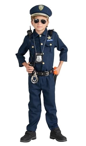 Deluxe Police Dress Up Costume Set Small 46