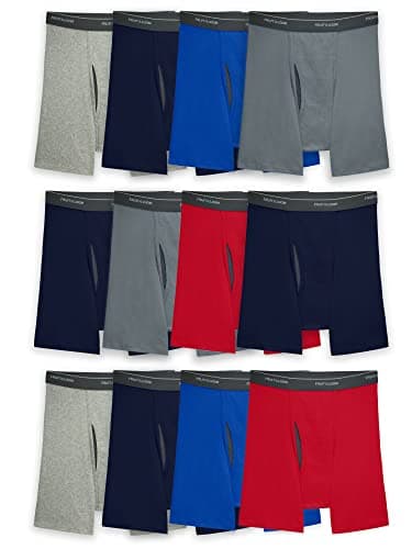 Fruit of the Loom Men's Coolzone Boxer Briefs (Assorted Colors), 12 Pack - Assorted Colors, Small