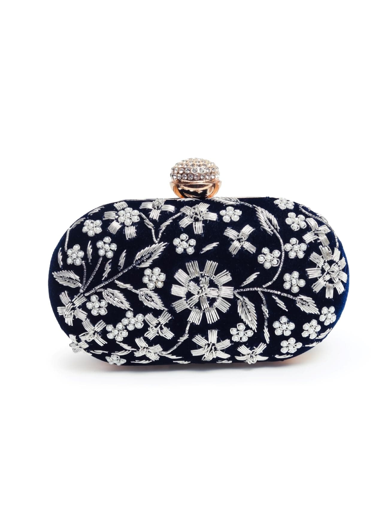 THE TAN CLAN Baiza Hand Embroidered Clutch Purses Luxury Evening Handbags