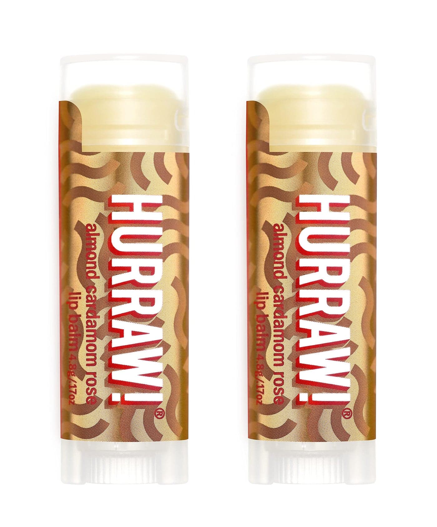 Hurraw Almond Cardamom Rose Vata Lip Balm 2 Pack Organic Certified Vegan Cruelty and Gluten Free NonGMO 100 Natural Ingredients Bee Shea Soy and Palm Free Made in USA