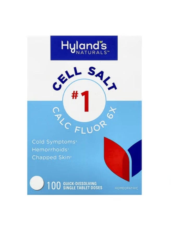 Hyland's Naturals, Cell Salt #1, Calc Fluor 6X, 100 Quick-Dissolving Single Tablets