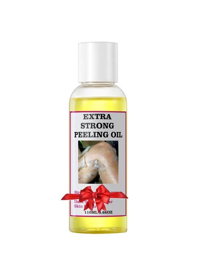 Yafusipe Peeling Oil For Dark Skin, Yellow With Salicylic Sodium Hyaluronate, Strong Extra Strength, Exfoliating Solution Body All Skin Type - 110Ml/3.66 Oz