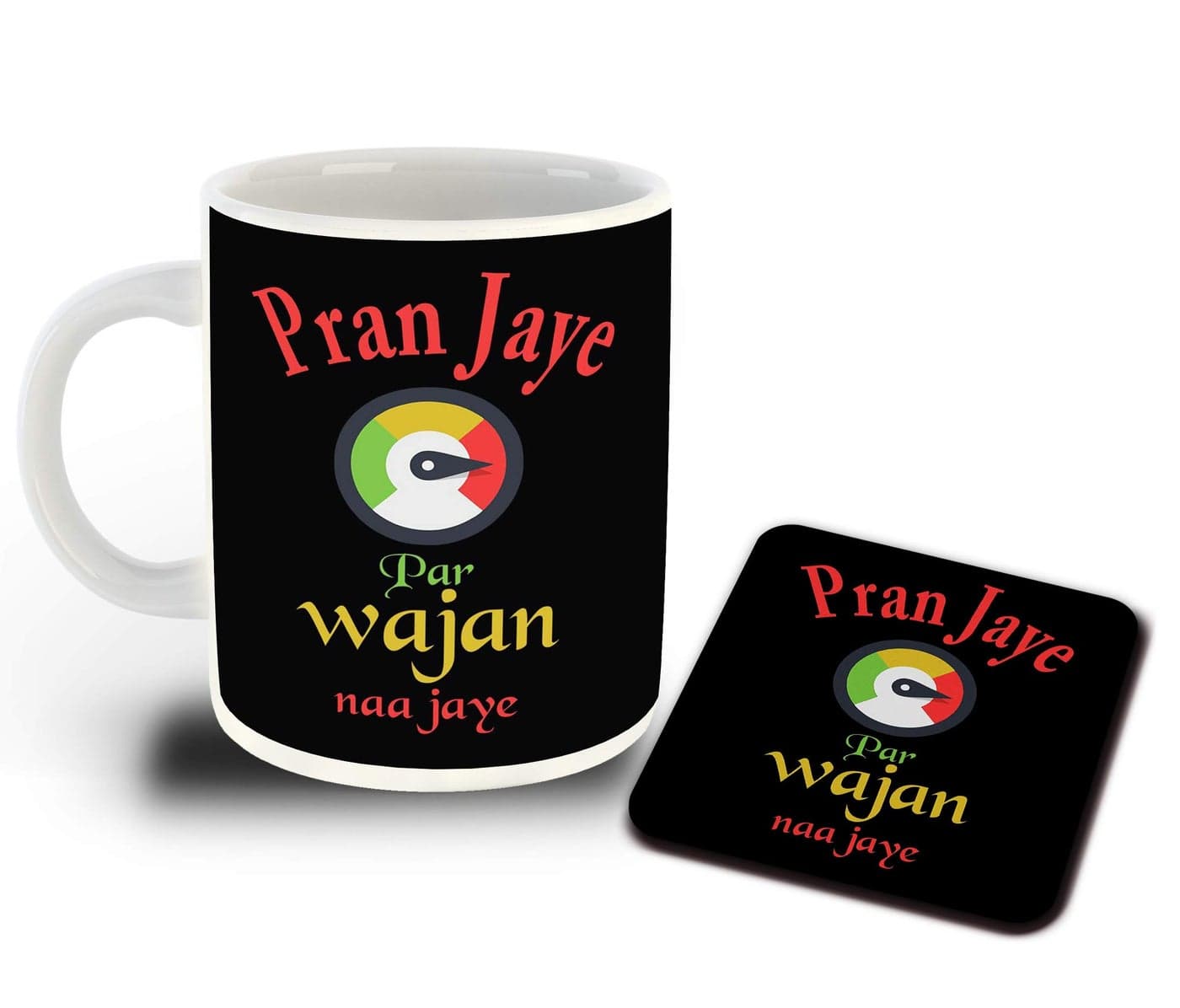 WHATS YOUR KICK - Hindi Funny Quotes Inspired Designer Printed White Ceramic Coffee |Tea | Milk Mug with Coaster (Gift | Funny | Quotes|Funny Quotes |Hobby (Multi 11)