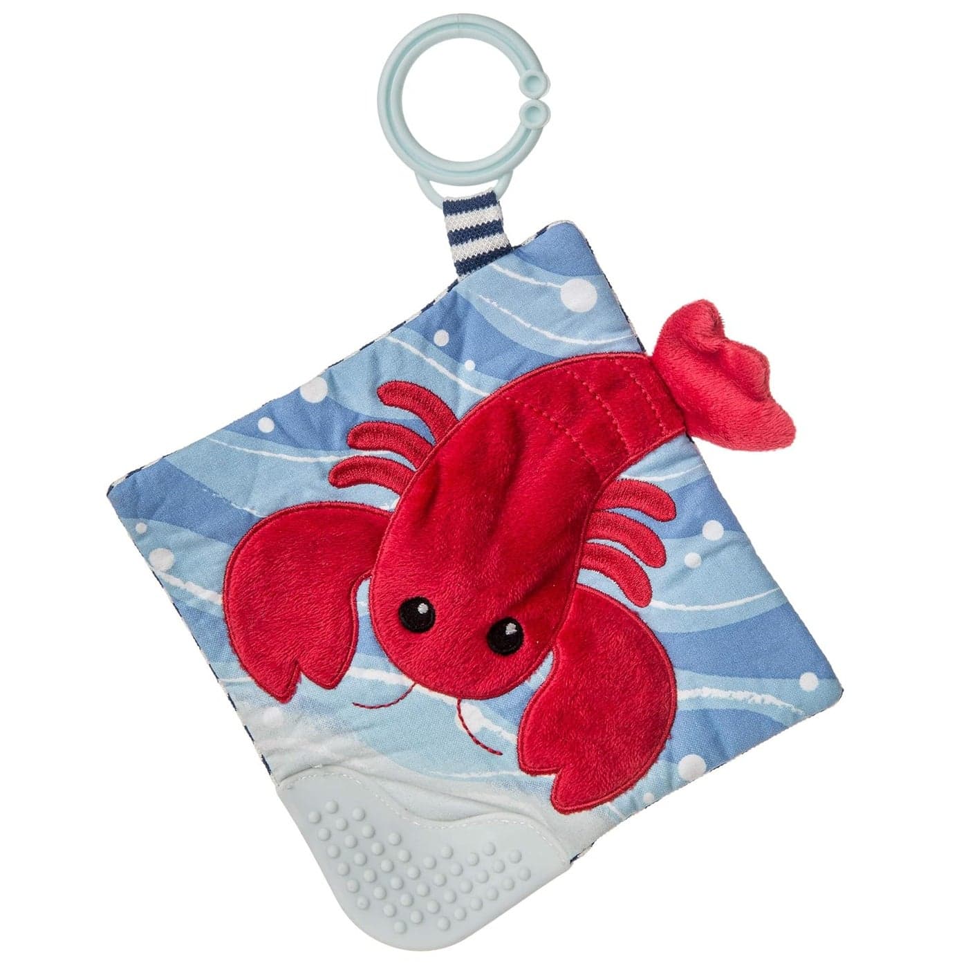 Mary Meyer Crinkle Teether Toy with Baby Paper and Squeaker Lobbie Lobster 6 x 6Inches