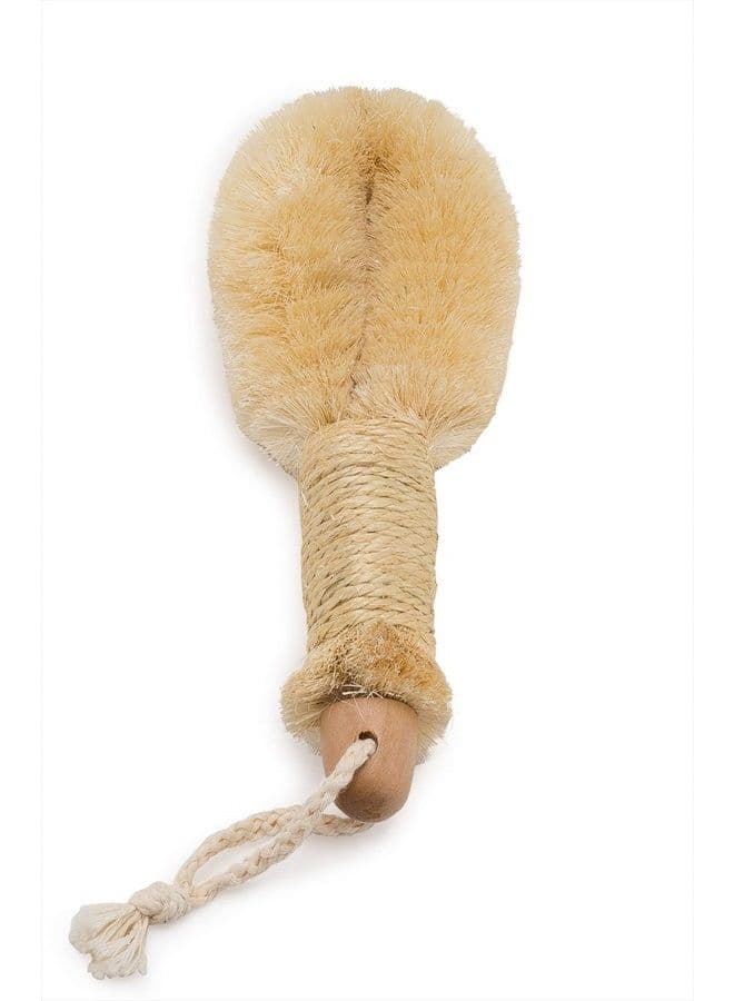 Bath & Shower Dry Skin and Body Sisal Brush | Naturals Fibers to Improve Blood Circulation, Exfoliate Skin, and Reduce Cellulite