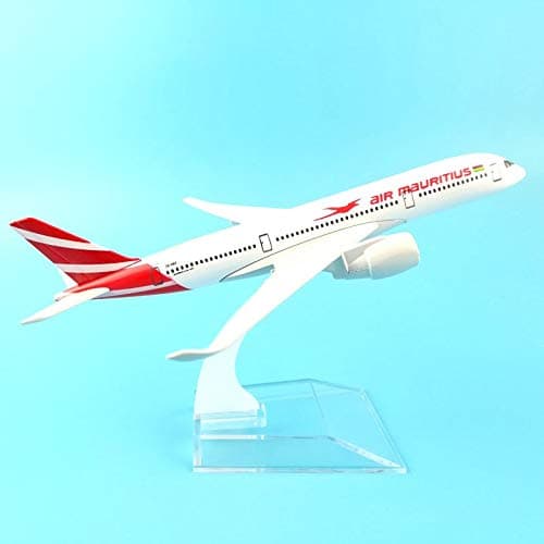 Sage Square 1:300 Air Mauritius Airbus A319-112 Scale Metal Model Airplane, Highly Detailed Souvenir Model Aircraft Collection