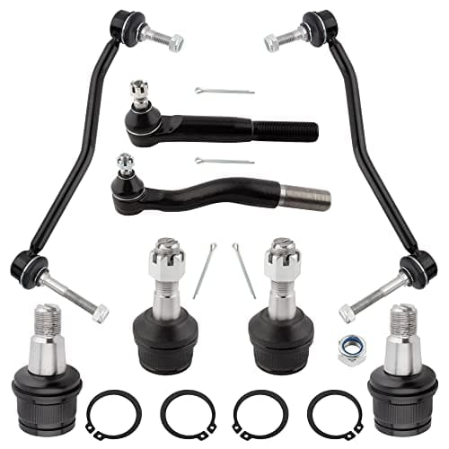 BOXI Front Lower Upper Ball Joints Sway Bar Link Suspension Kit Fit for Ford F-250 F-350 F-450 F-550 Super Duty 2000-2004 | for Ford Excursion 2000-2005 | All 4WD Models | ES3423 K8388 K80273 K80274