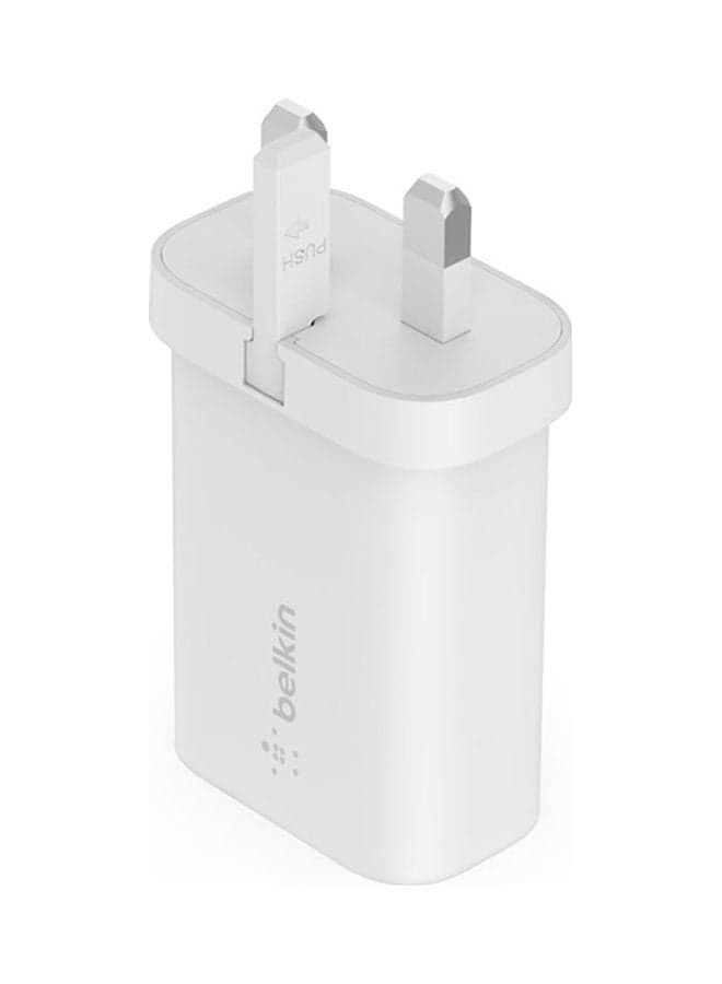 25W Type-C Pd Wall Charger With Pps White