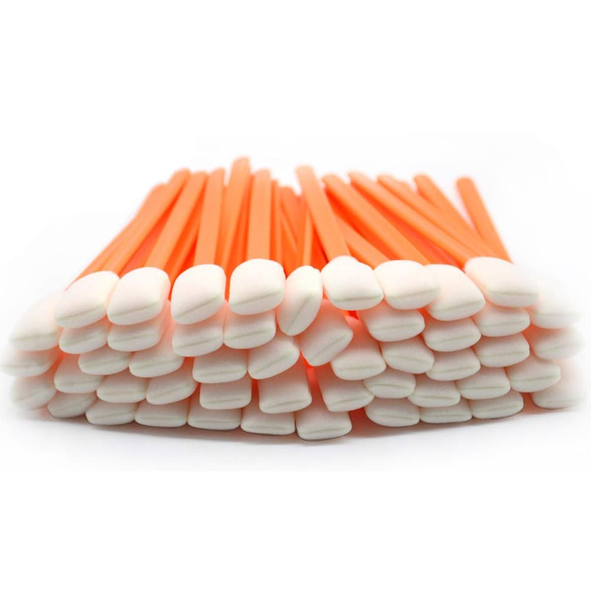 Wellgler 511 Foam Cleaning Swabs for Electronics Cameras Optics or Inkjet Printers Foam Swabs Printhead Cleaning 100 Orange