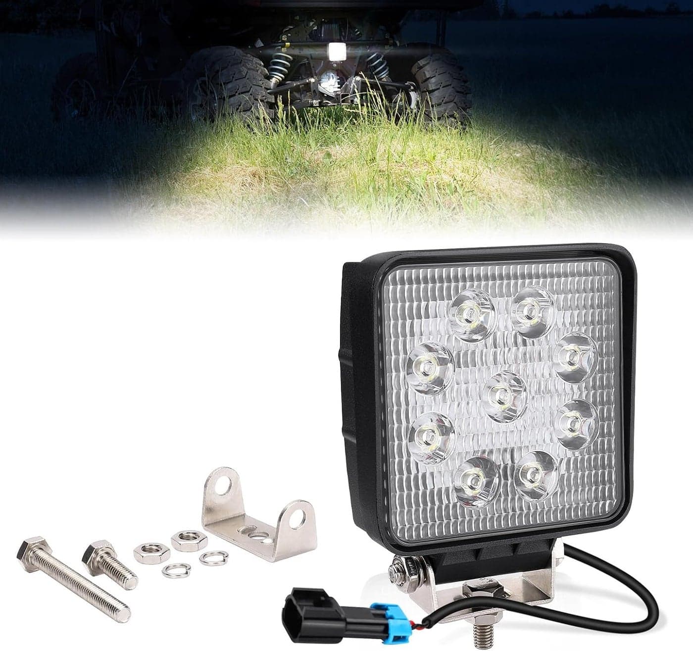 KEMIMOTO 27W Backup Light for Polaris Ranger XP 1000 (2018-2022)