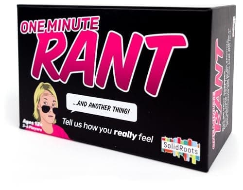 Spin Master Games SolidRoots One Minute Rant The Game for People Who Love Controversy Adult Games for Game Night Party Games for Adults Adult Games for 36 Players Ages 12