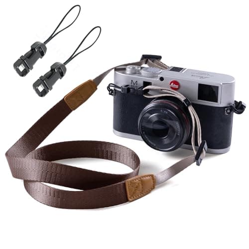 Eorefo Camera Strap Camera Neck Strap with Quick-release Buckles for Mirrorless Camera.(Brown)