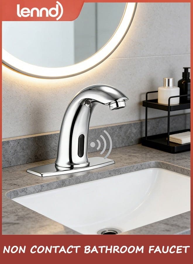Basin Mixer Tap – Compact Design 127x68x165mm, Chrome Finish for Bathroom Sink